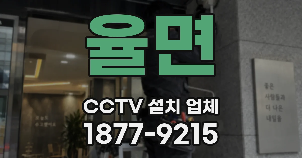 율면 CCTV 설치 업체