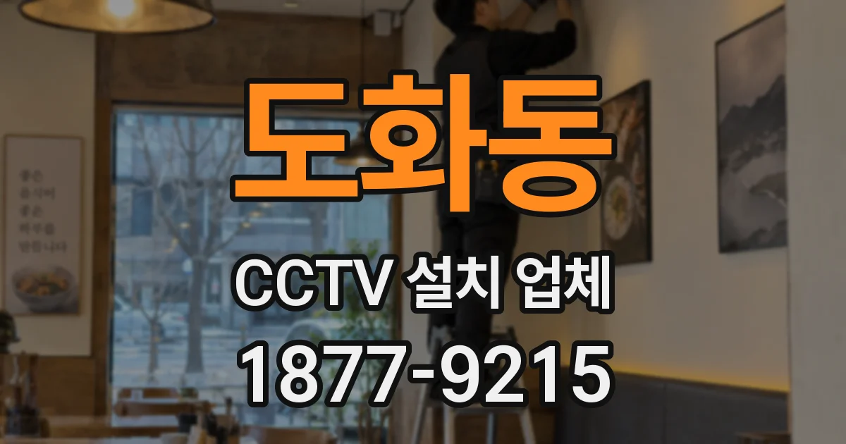도화동 CCTV 설치 업체