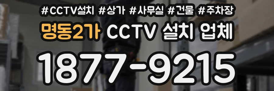 명동2가 CCTV 설치 업체