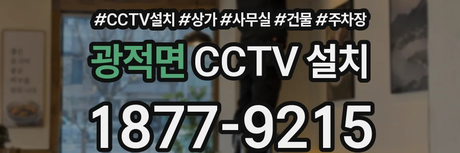 광적면 CCTV 설치