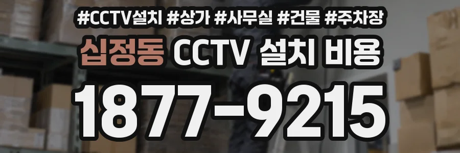 십정동 CCTV 설치 비용