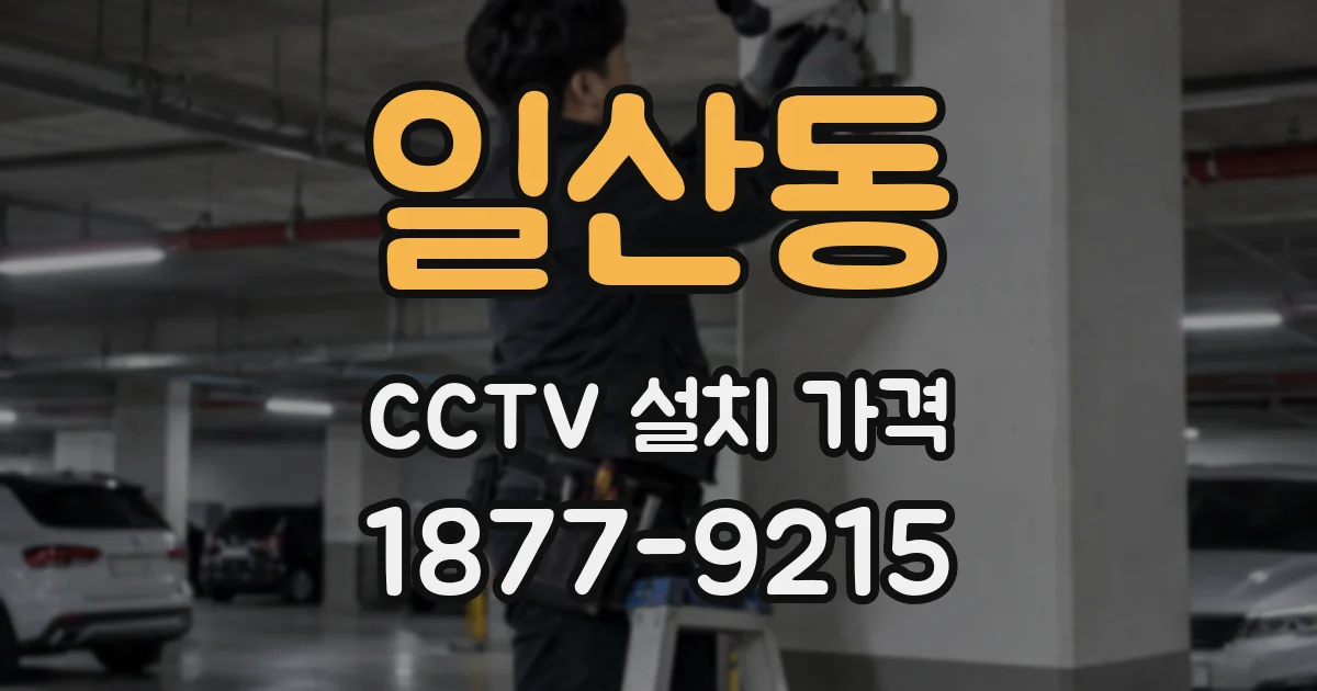 일산동 CCTV 설치 가격