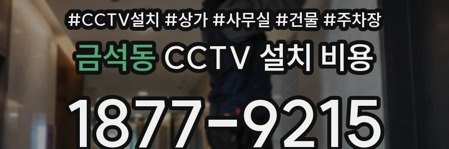 금석동 CCTV 설치 비용