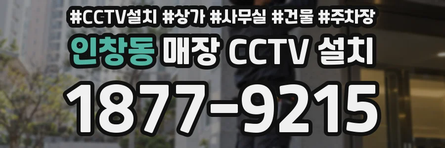 인창동 매장 CCTV 설치