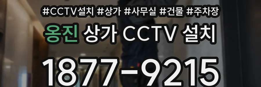 옹진 상가 CCTV 설치