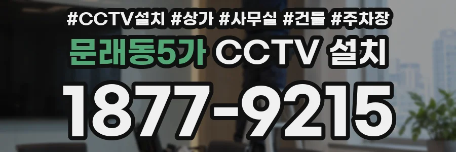문래동5가 CCTV 설치
