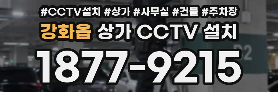 강화읍 상가 CCTV 설치