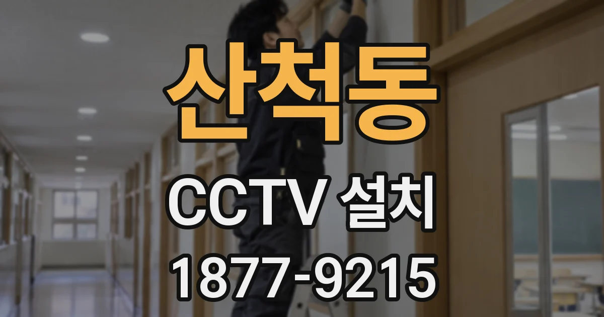 산척동 CCTV 설치