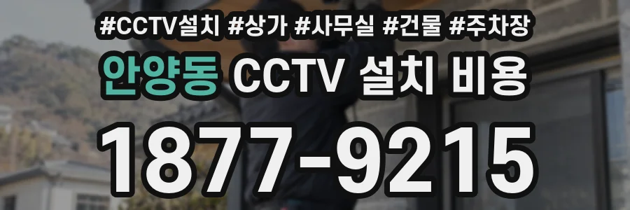 안양동 CCTV 설치 비용