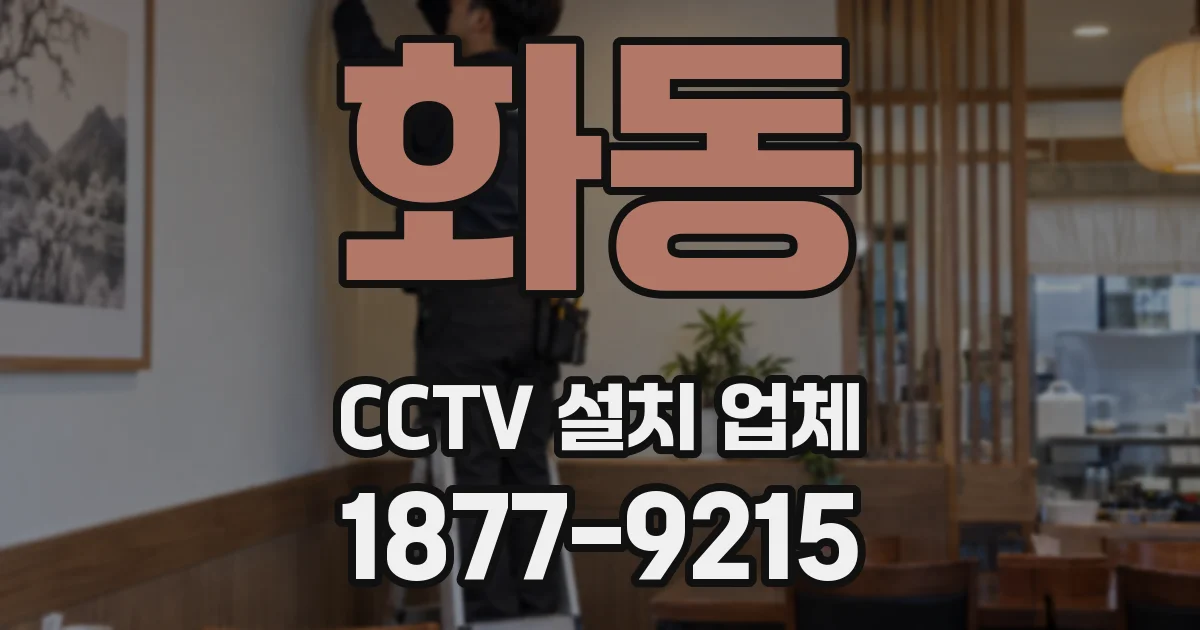 화동 CCTV 설치 업체