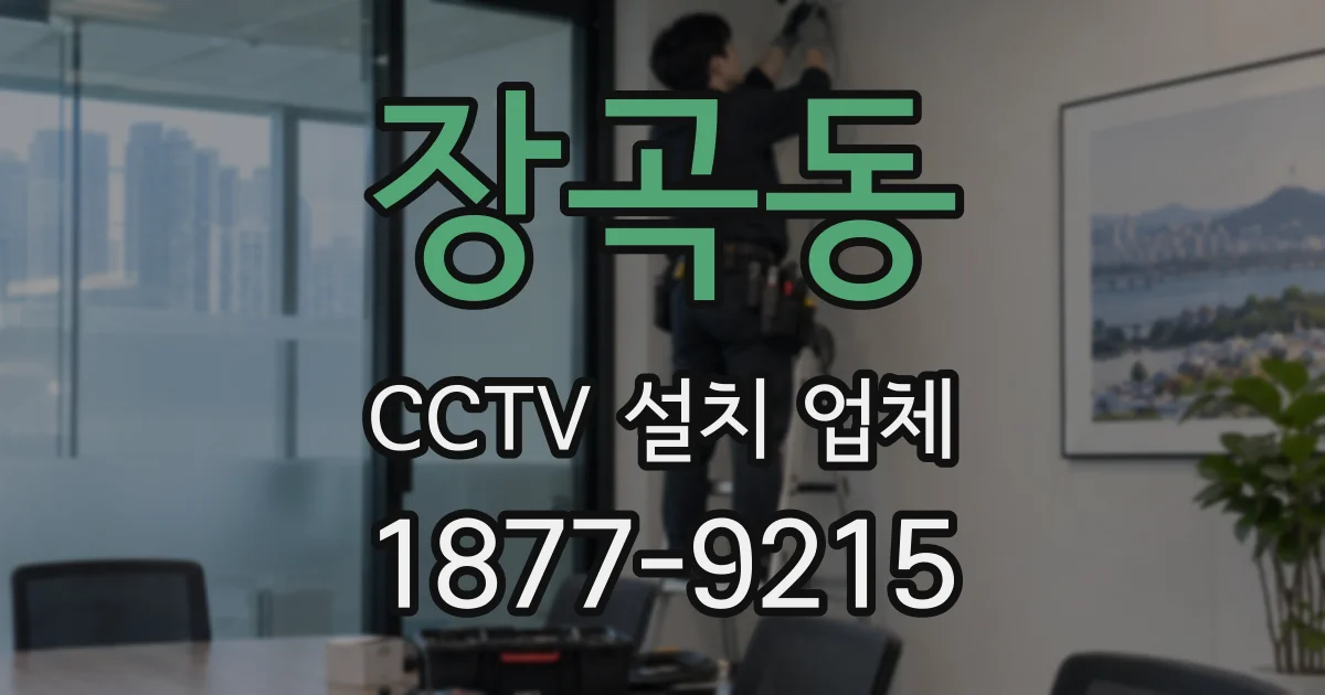 장곡동 CCTV 설치 업체