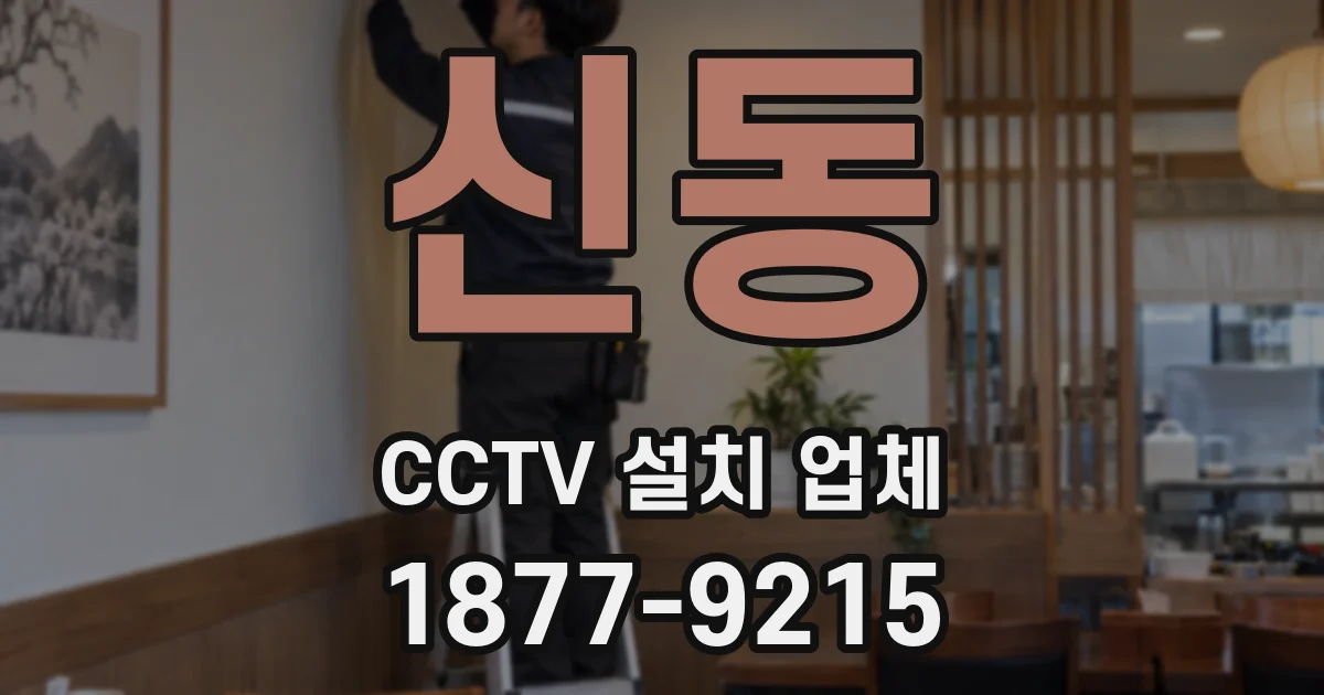 신동 CCTV 설치 업체