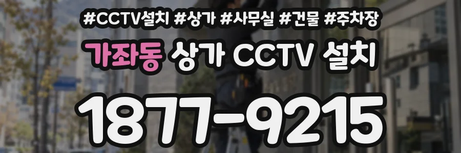가좌동 상가 CCTV 설치