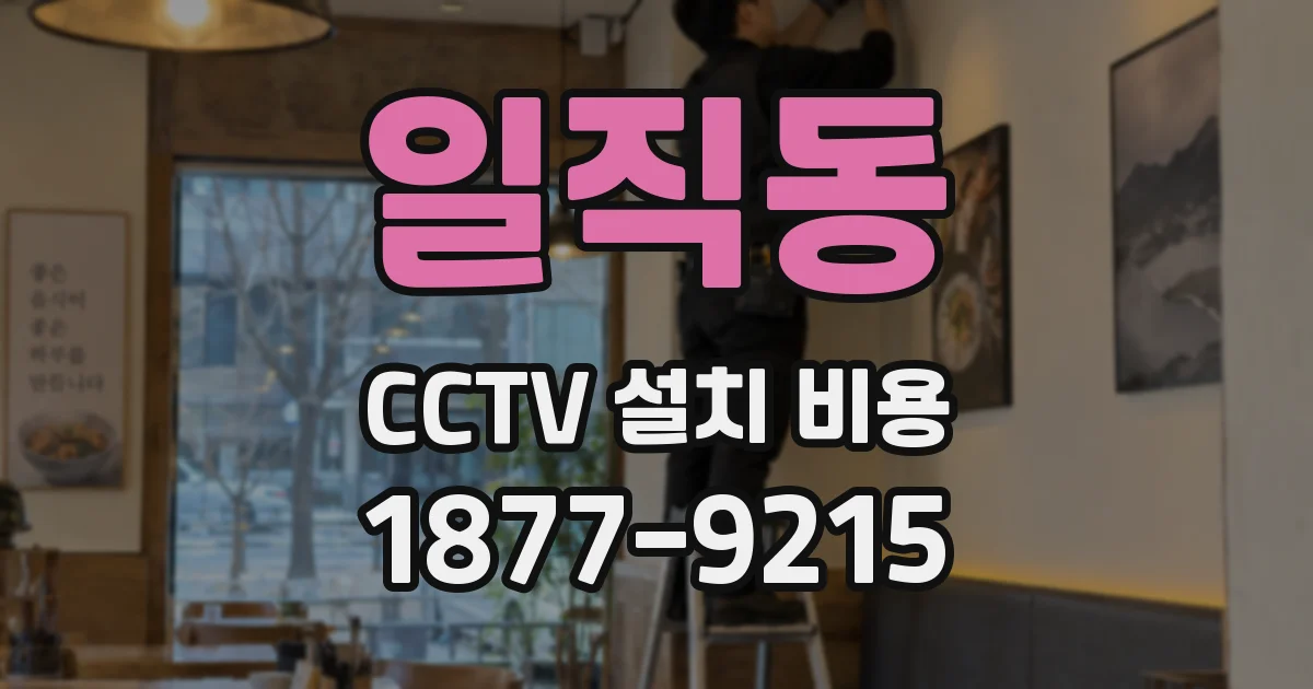 일직동 CCTV 설치 비용