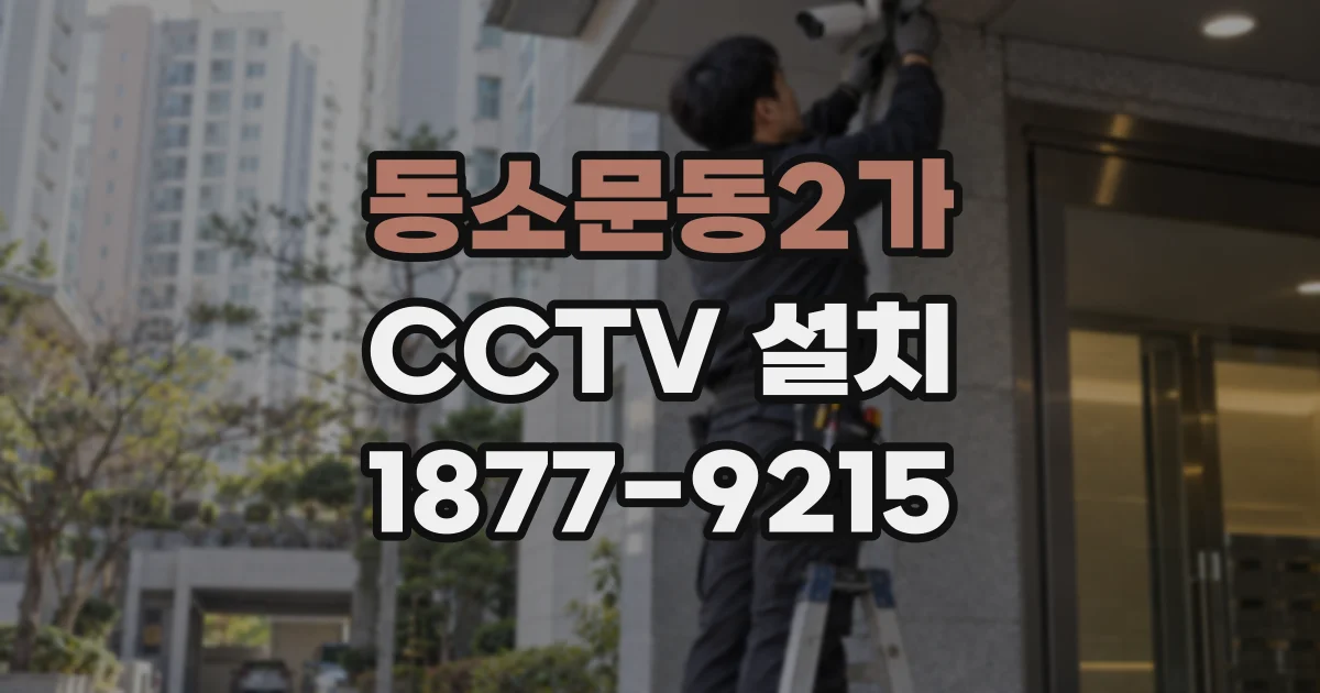 동소문동2가 CCTV 설치