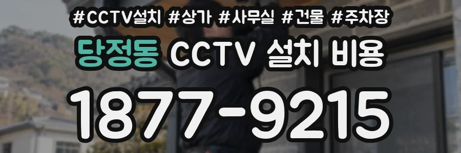 당정동 CCTV 설치 비용