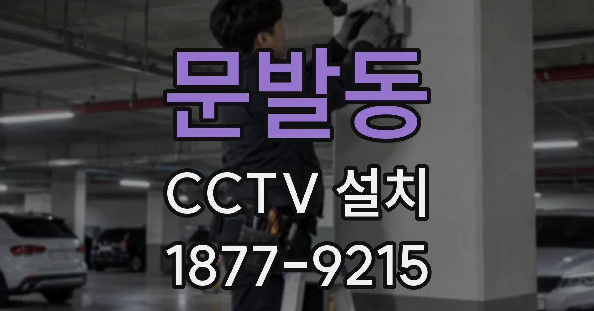 문발동 CCTV 설치