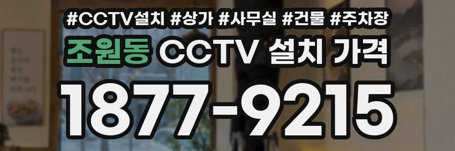 조원동 CCTV 설치 가격