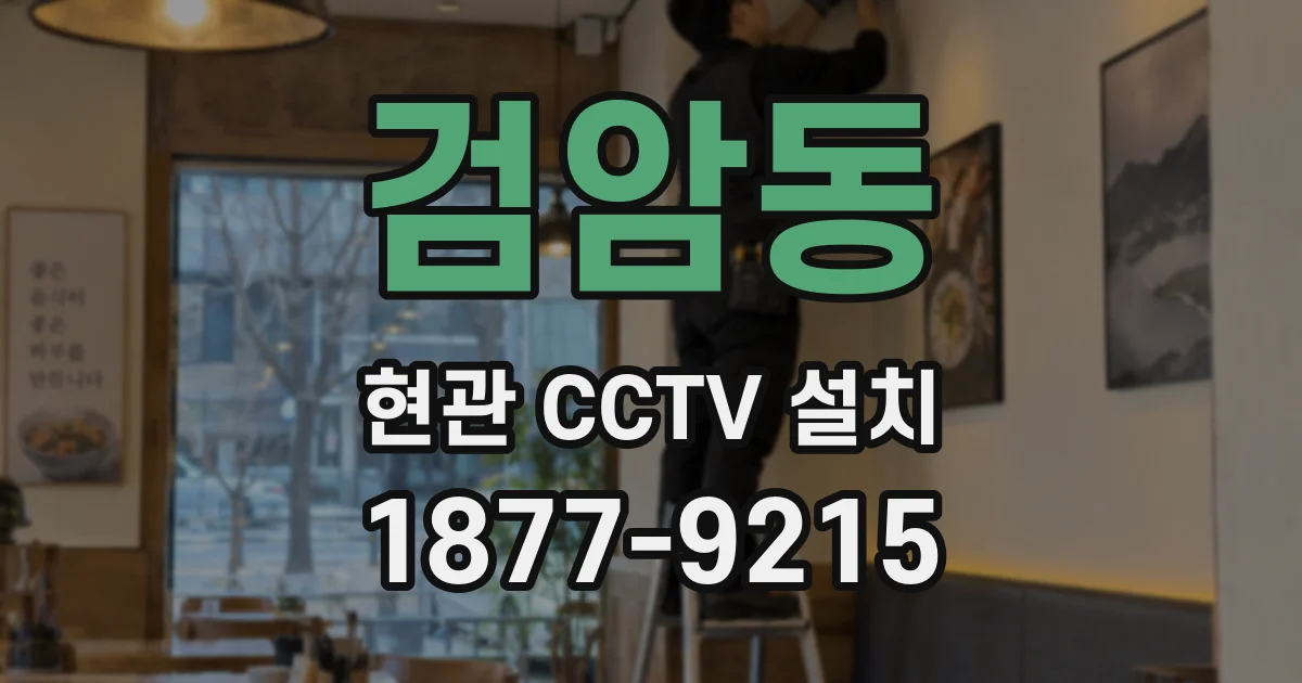 검암동 현관 CCTV 설치