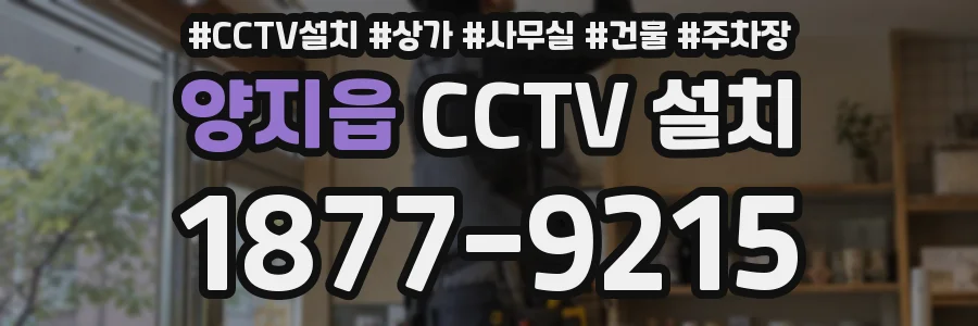 양지읍 CCTV 설치