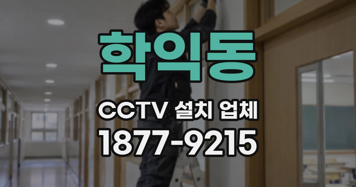 학익동 CCTV 설치 업체