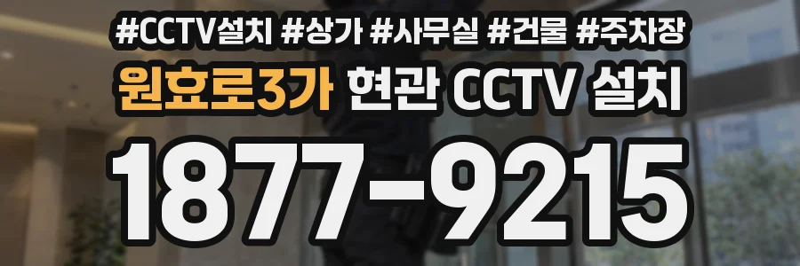 원효로3가 현관 CCTV 설치
