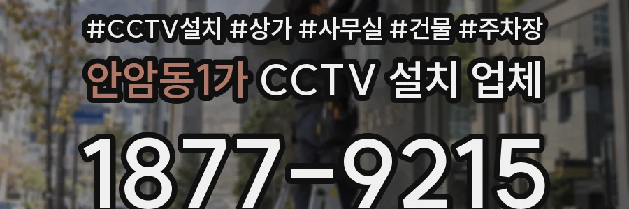안암동1가 CCTV 설치 업체