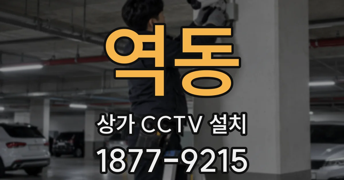 역동 상가 CCTV 설치