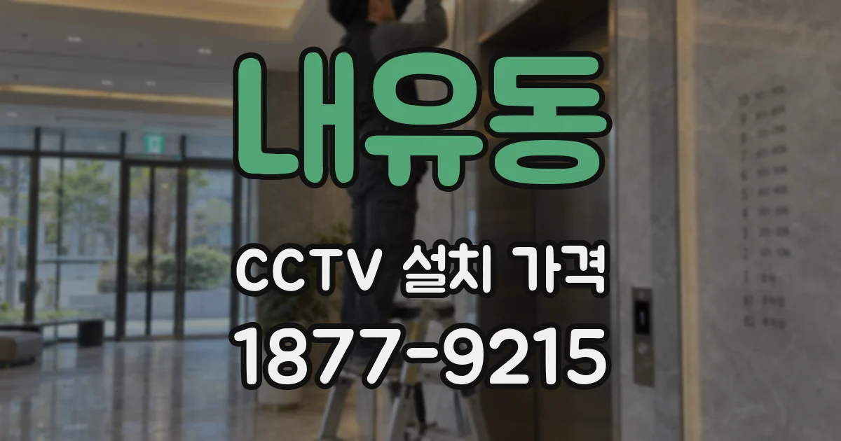 내유동 CCTV 설치 가격