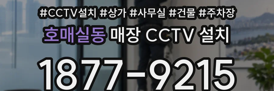 호매실동 매장 CCTV 설치