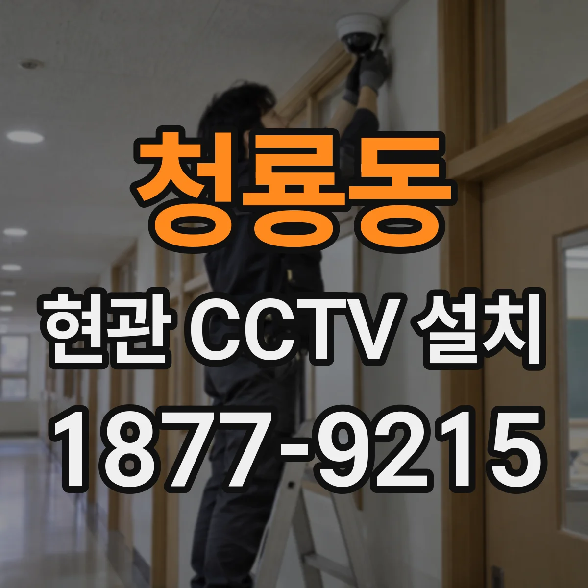 청룡동 현관 CCTV 설치