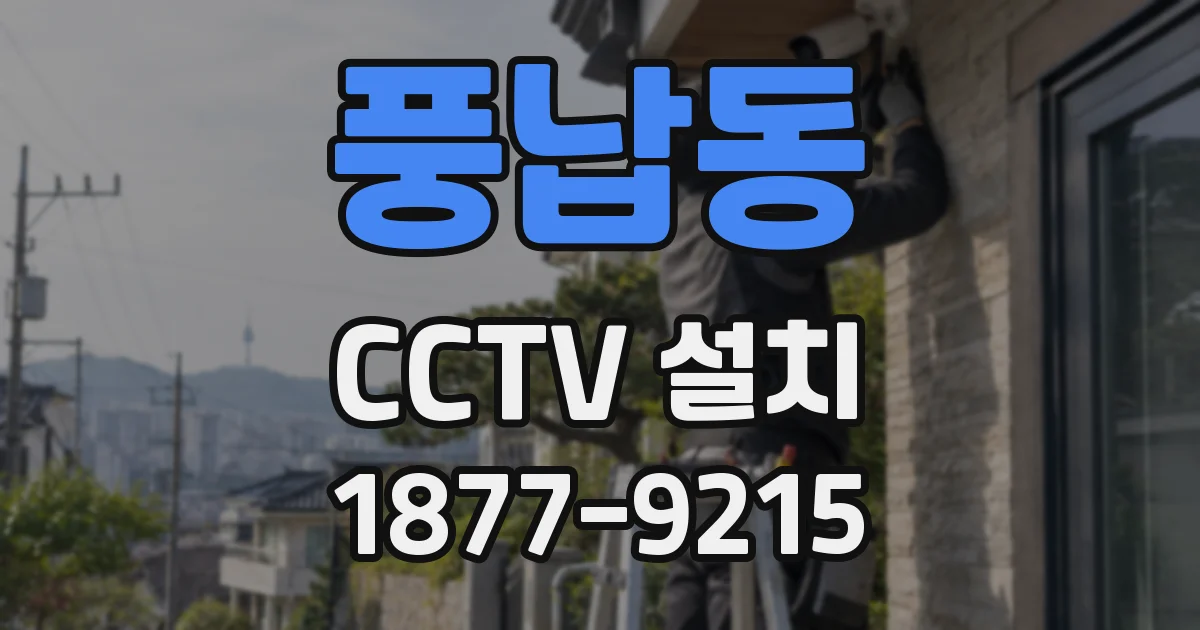 풍납동 CCTV 설치