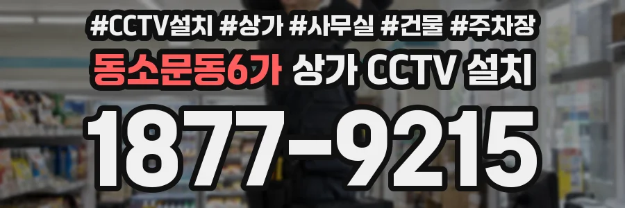 동소문동6가 상가 CCTV 설치