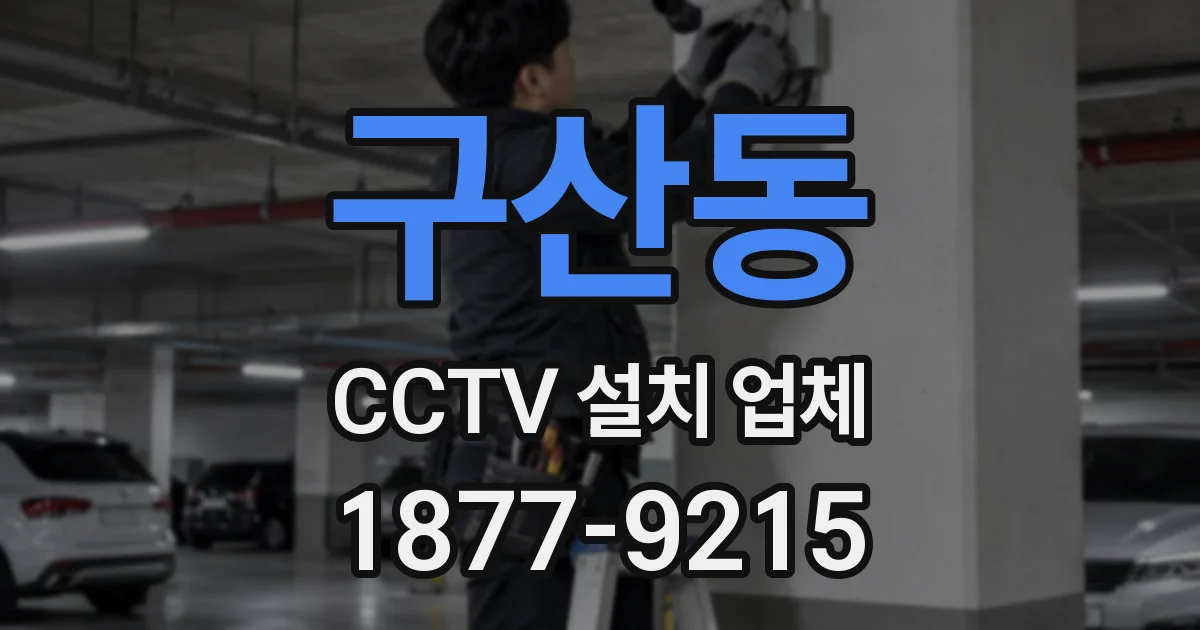 구산동 CCTV 설치 업체