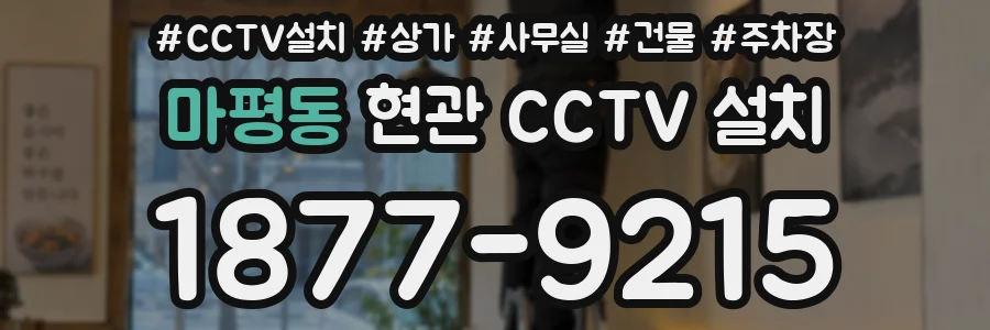 마평동 현관 CCTV 설치