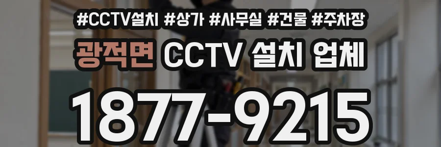 광적면 CCTV 설치 업체
