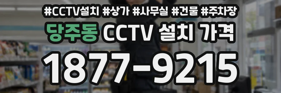 당주동 CCTV 설치 가격
