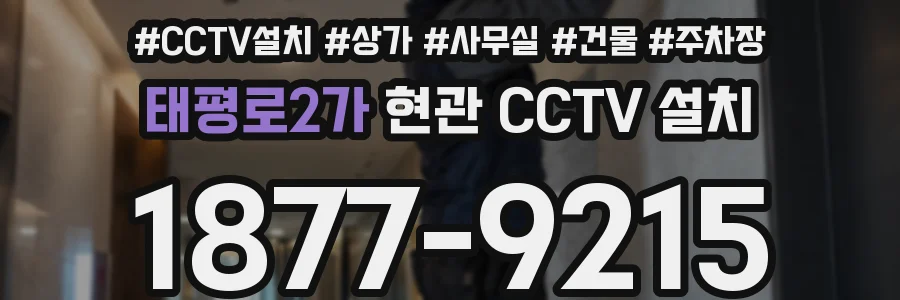 태평로2가 현관 CCTV 설치