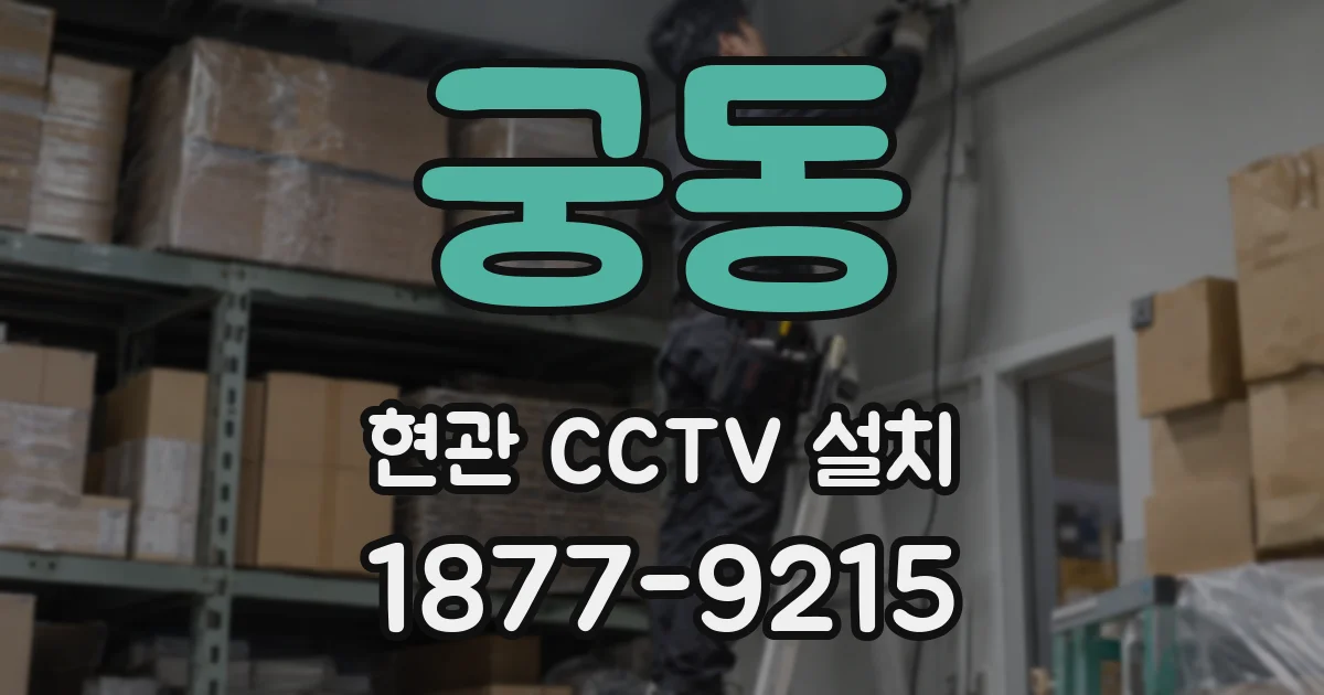 궁동 현관 CCTV 설치