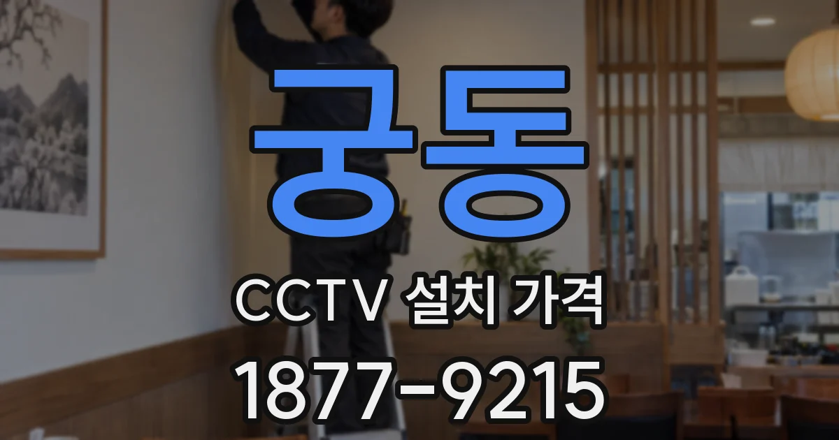 궁동 CCTV 설치 가격