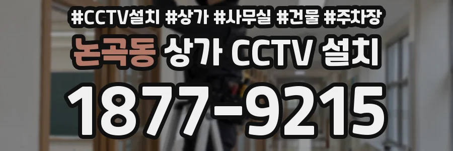 논곡동 상가 CCTV 설치