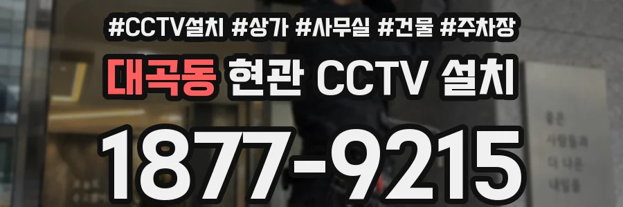 대곡동 현관 CCTV 설치