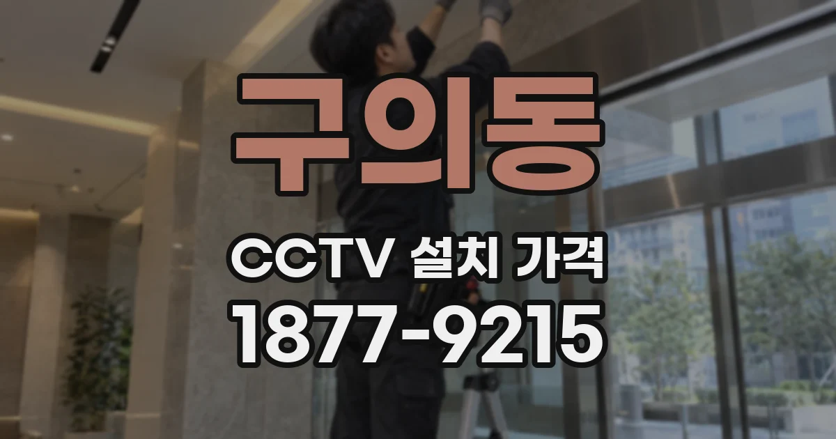 구의동 CCTV 설치 가격