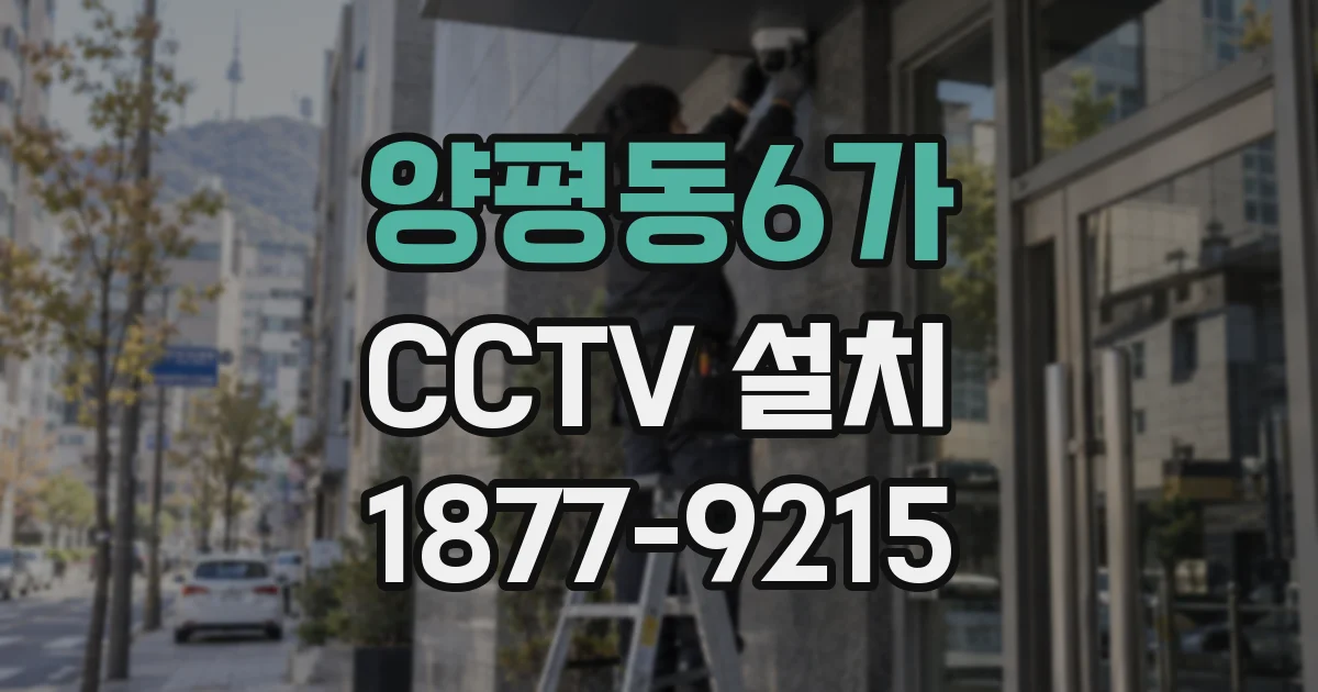 양평동6가 CCTV 설치