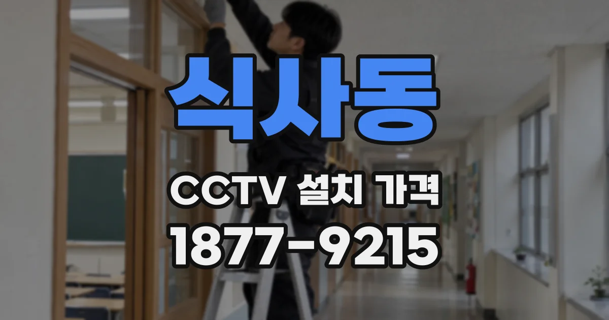 식사동 CCTV 설치 가격