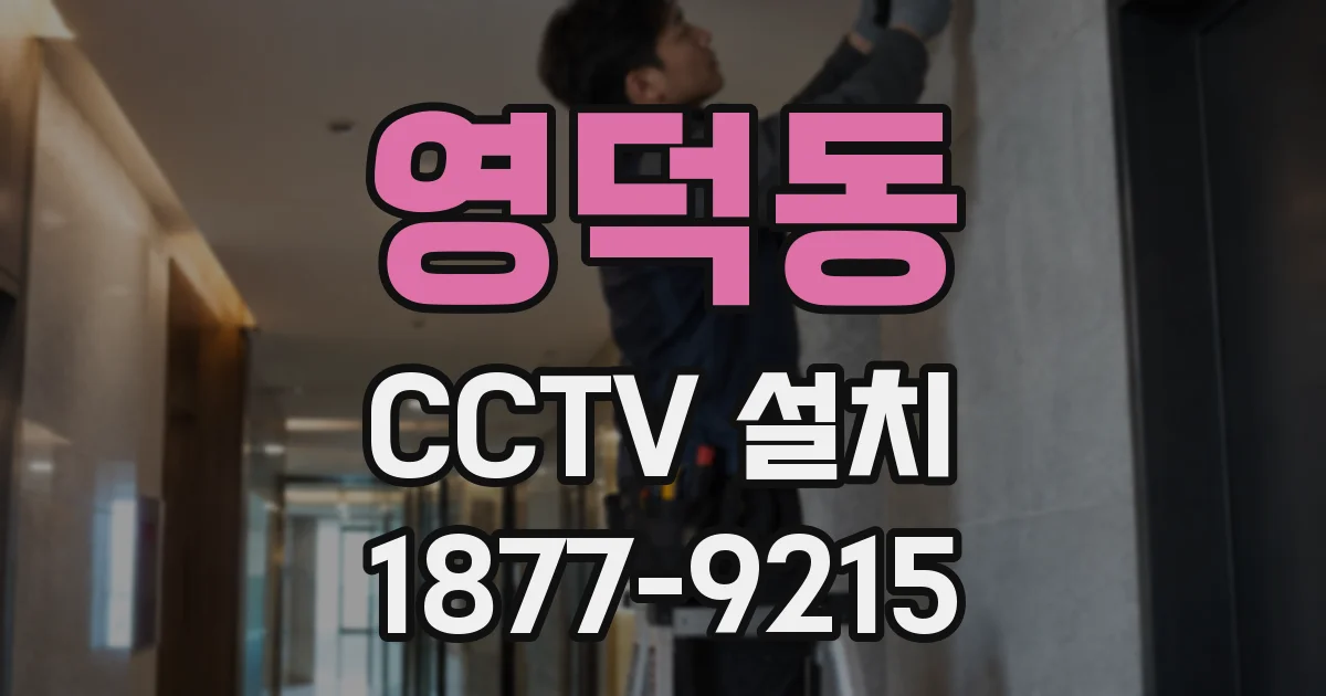 영덕동 CCTV 설치
