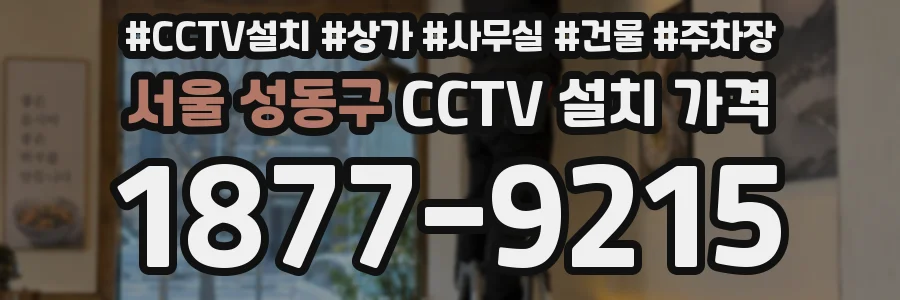 서울 성동구 CCTV 설치 가격