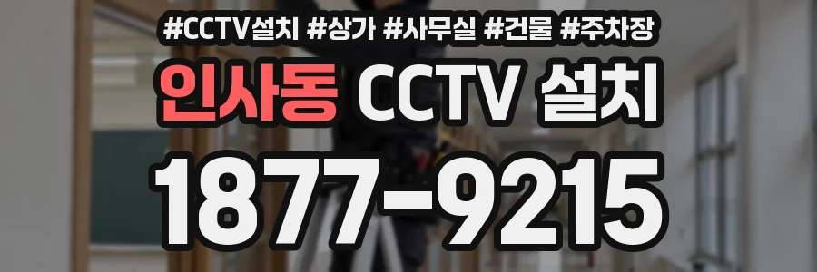 인사동 CCTV 설치