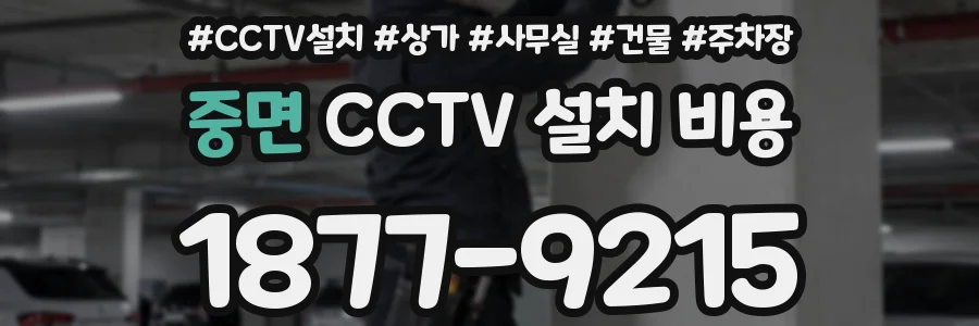 중면 CCTV 설치 비용