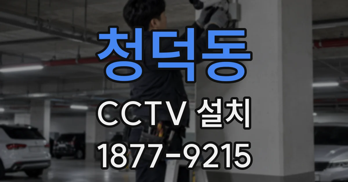 청덕동 CCTV 설치